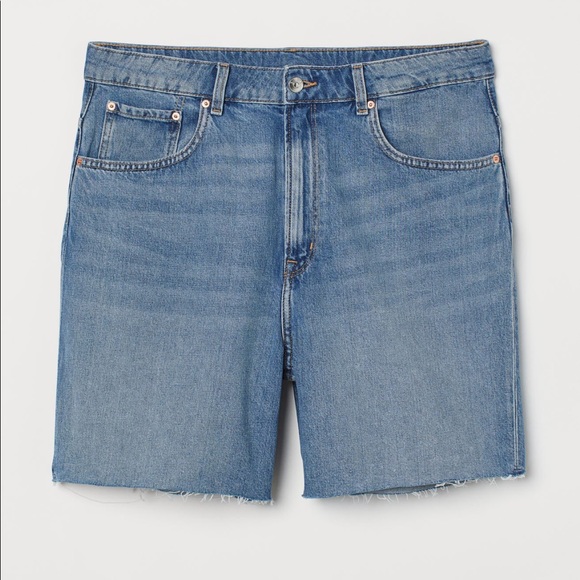 BNWT High Waisted Jean Shorts (Bermuda/Dad shorts) - Picture 1 of 5